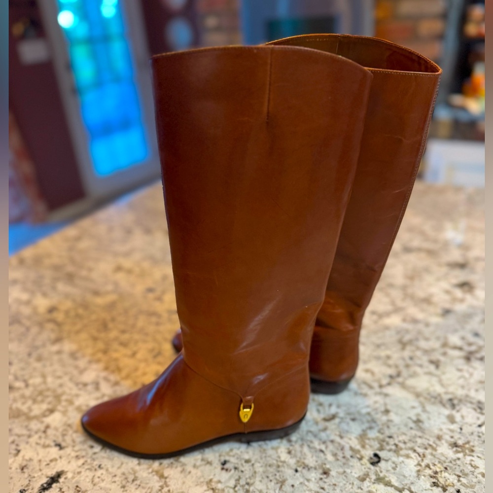 Etienne Aigner Chestnut Riding Boots